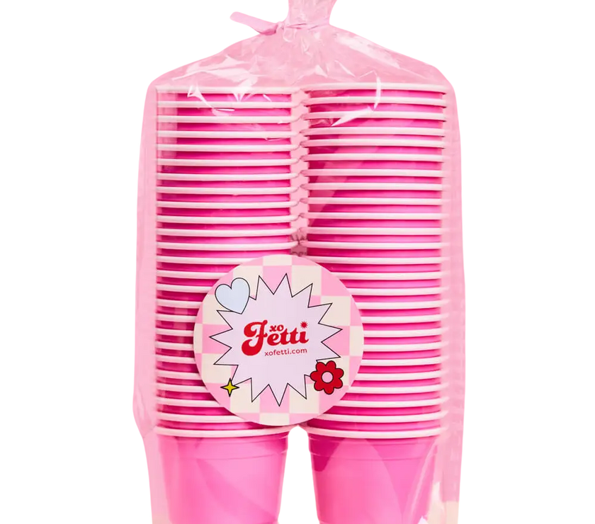 Pink Plastic Shot Glasses - 50CT