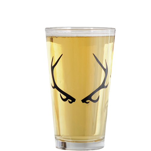 Antler Matte Black Pint Glass - 16 OZ