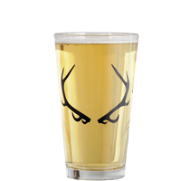 Antler Matte Black Pint Glass - 16 OZ