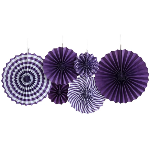 Purple Paper Fans