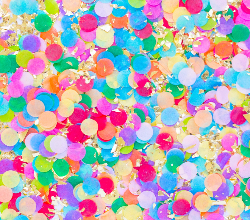 Rainbow Artisan Confetti