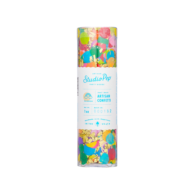 Rainbow Artisan Confetti Tube