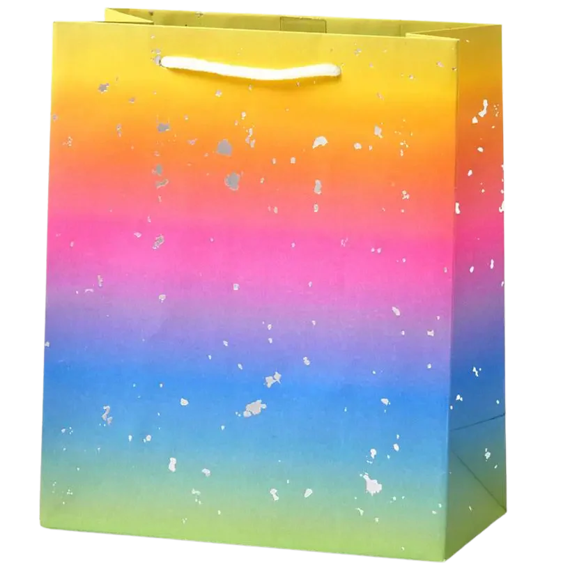 Ombre Rainbow Fleck Medium Gift Bag