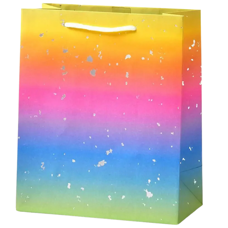 Ombre Rainbow Fleck Medium Gift Bag