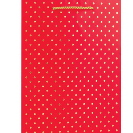 Swiss Dots Medium Gift Bag - Red