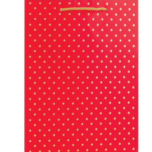 Swiss Dots Medium Gift Bag - Red