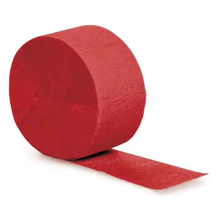 Red Crepe Paper Streamer