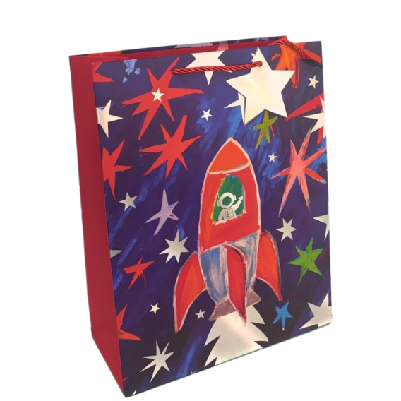 Rocketship Large Gift Bag