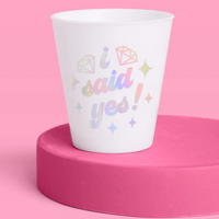 She Said Yes! Shots - 12 matte 2 oz shot glasses