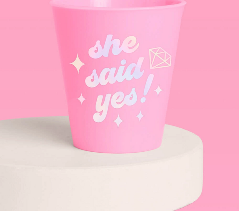 She Said Yes! Shots - 12 matte 2 oz shot glasses