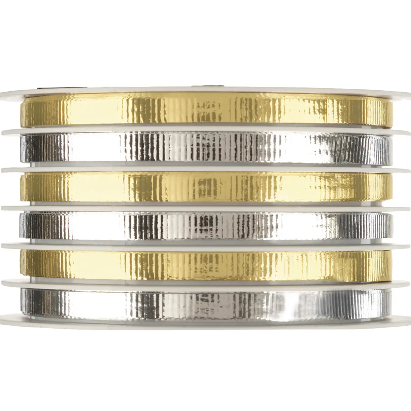 Metallic Silver & Gold Ribbon