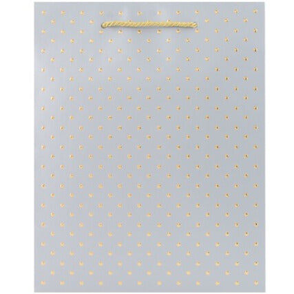 Swiss Dots Medium Gift Bag - Silver