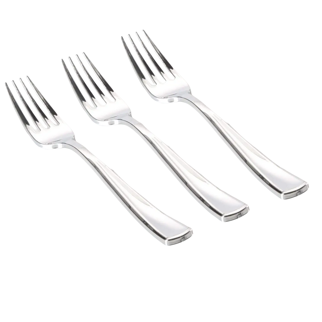 Classic Silver Plastic Forks 20CT