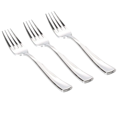 Classic Silver Plastic Forks 20CT