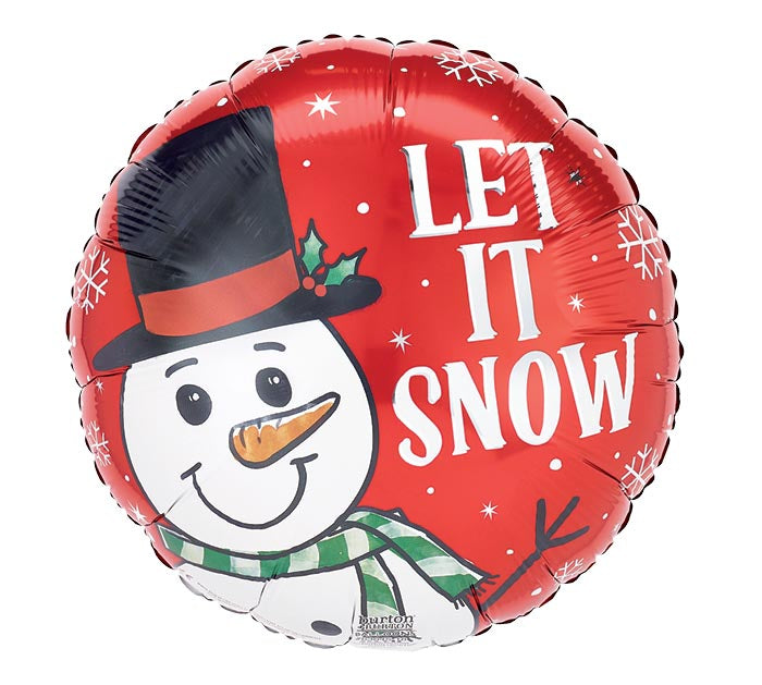 Let It Snow 17" Mylar Balloon
