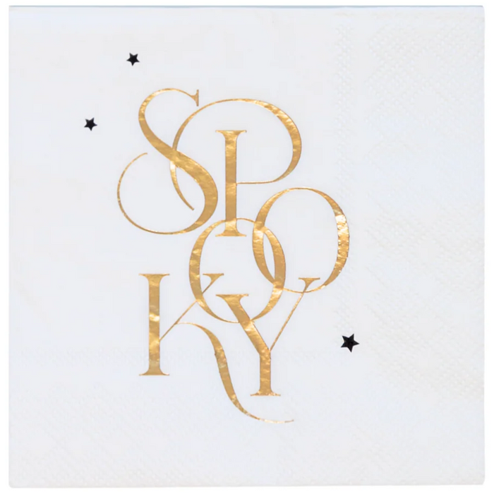 Spooky White Cocktail Napkins 20CT
