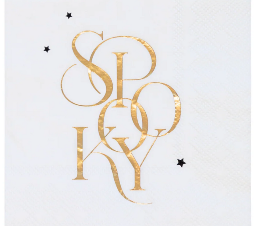 Spooky White Cocktail Napkins 20CT