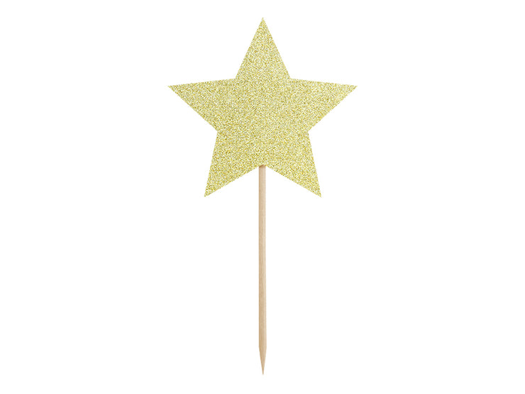 Gold Star Toppers 6CT