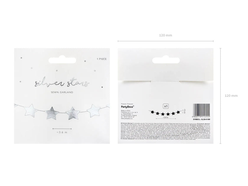 Silver Star Garland