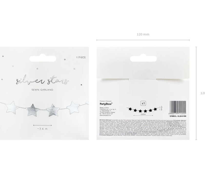Silver Star Garland