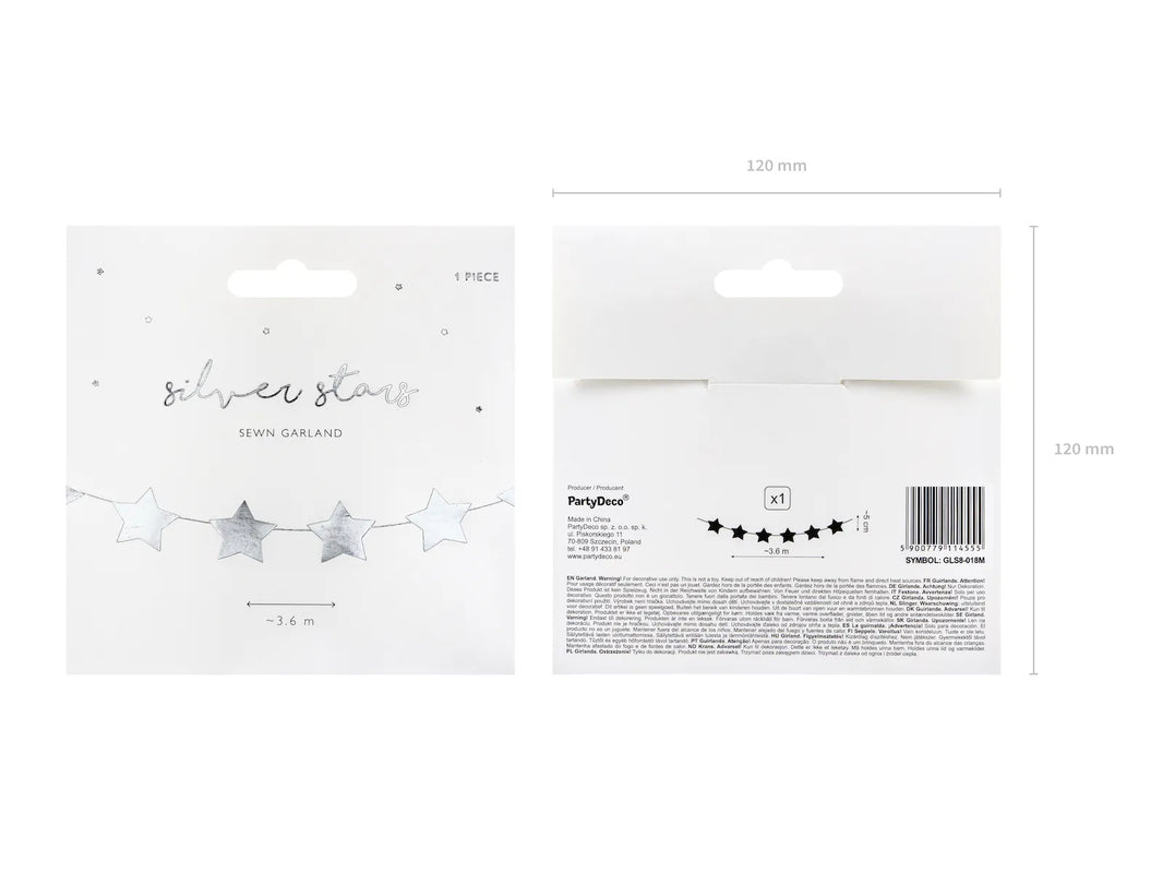 Silver Star Garland