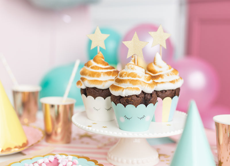 Gold Star Toppers 6CT