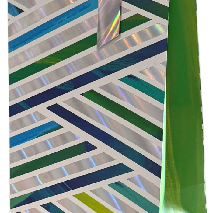 Stripes Iridescent Large Gift Bag