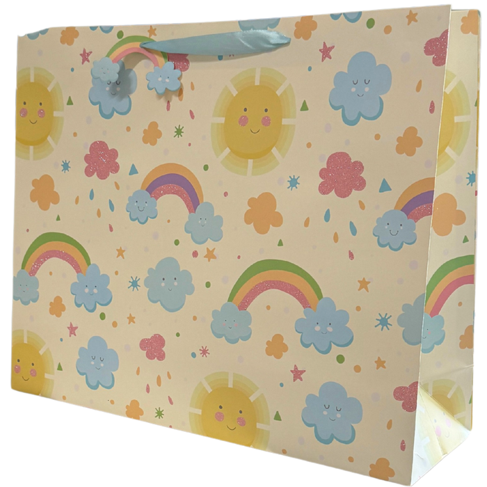 Yellow Rainbow & Sunshine Jumbo Baby Gift Bag