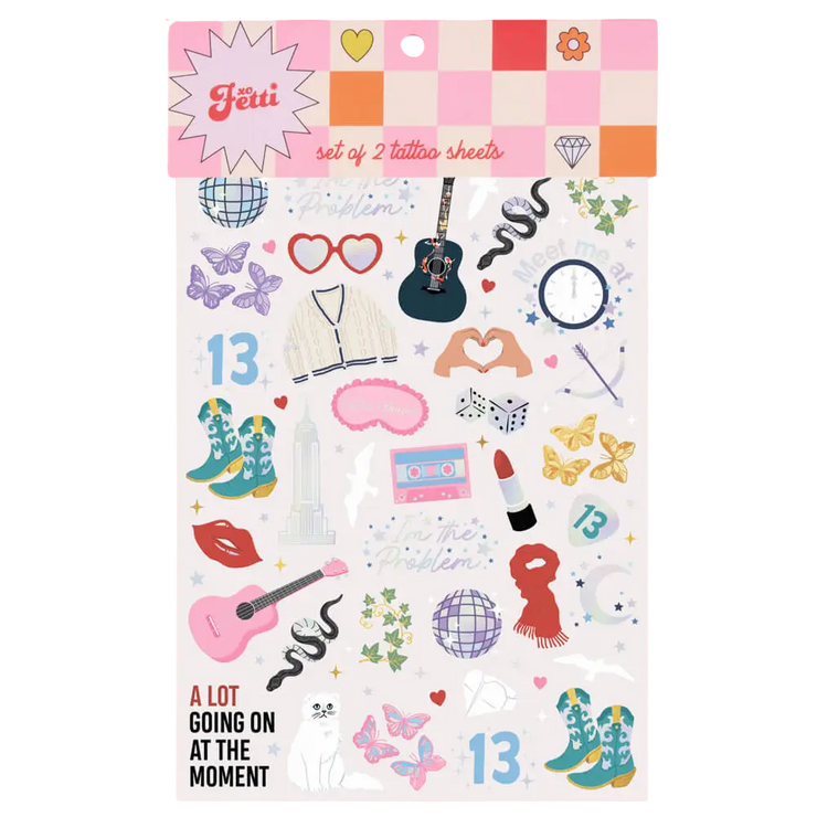 Taylor Swift Eras Tour Temporary Tattoos - 74 Pieces