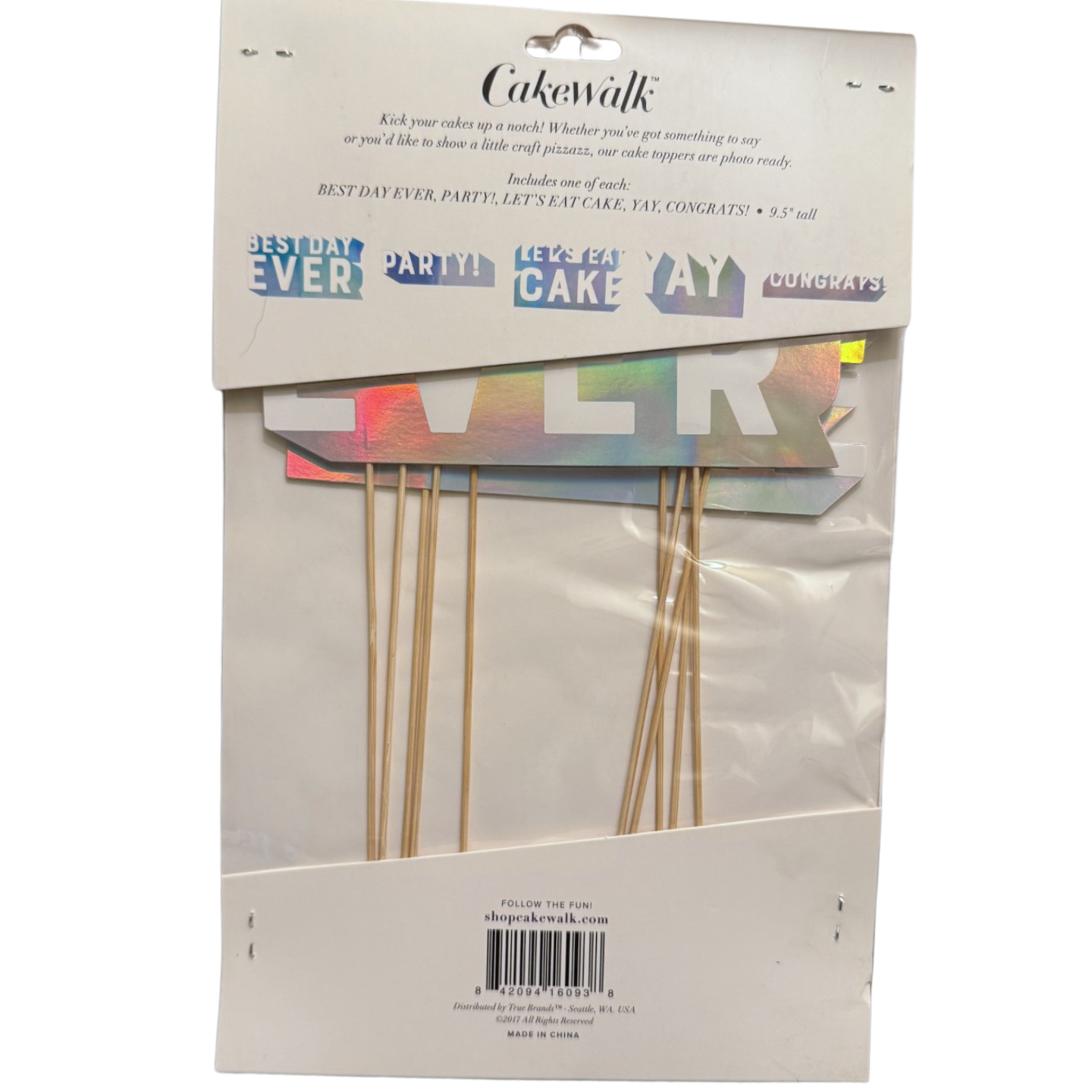 Assorted Paper Cake Toppers