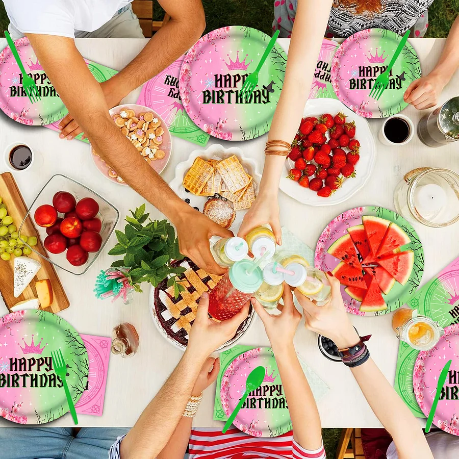 Wicked 9" Happy Birthday Paper Plates - 10CT