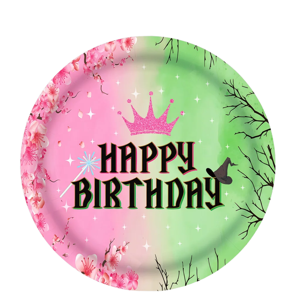 Wicked Happy Birthday 7" Paper Plates - 10CT