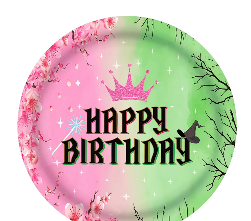 Wicked Happy Birthday 7" Paper Plates - 10CT