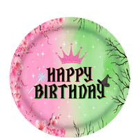 Wicked Happy Birthday 7" Paper Plates - 10CT