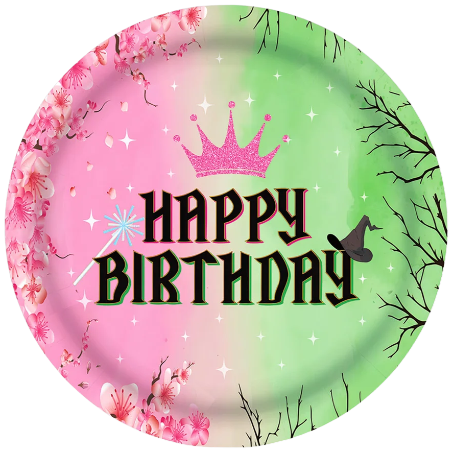 Wicked 9" Happy Birthday Paper Plates - 10CT