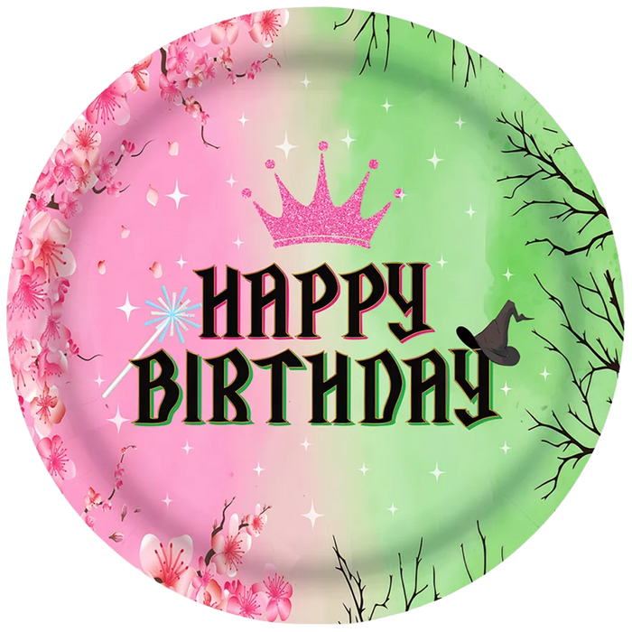 Wicked 9" Happy Birthday Paper Plates - 10CT