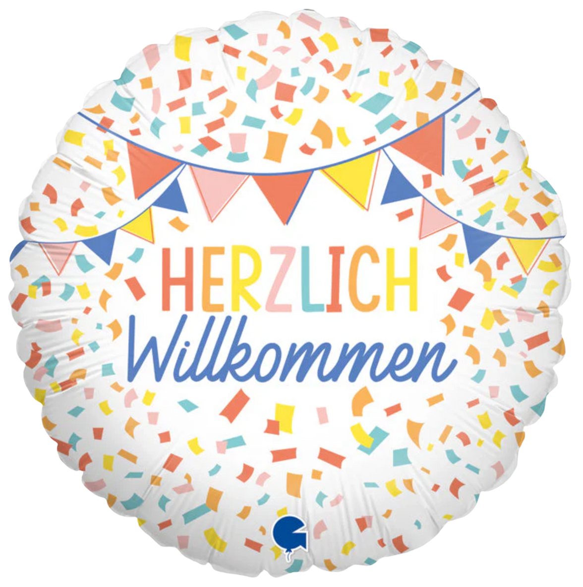 18" HERZLICH WILLKOMMEN Foil Balloon